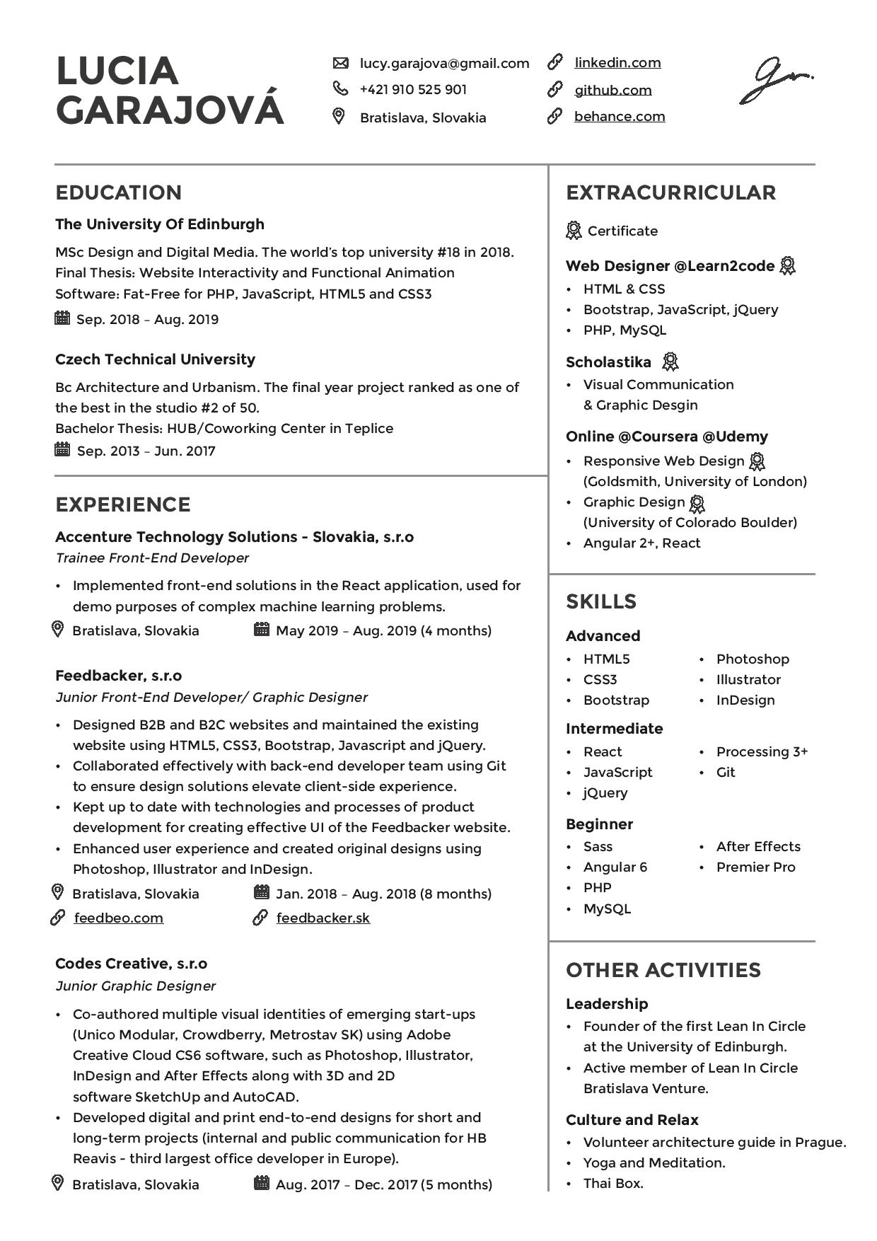 Cover Letter